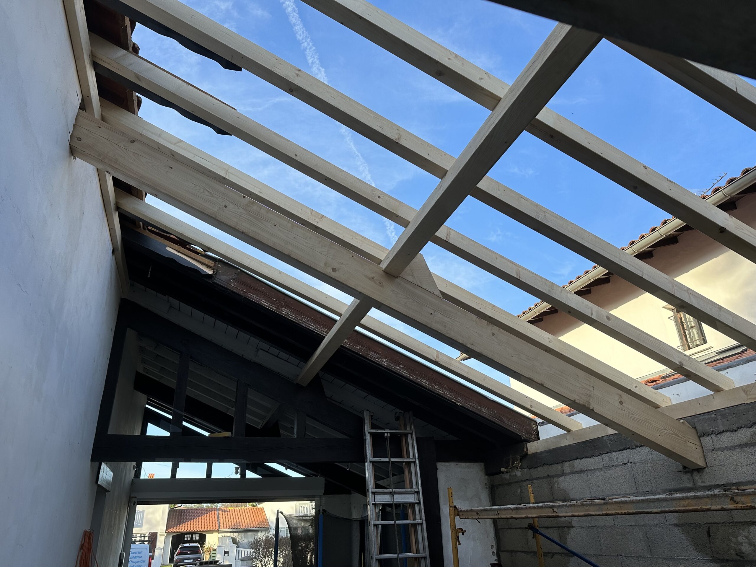 Charpente en rénovation 